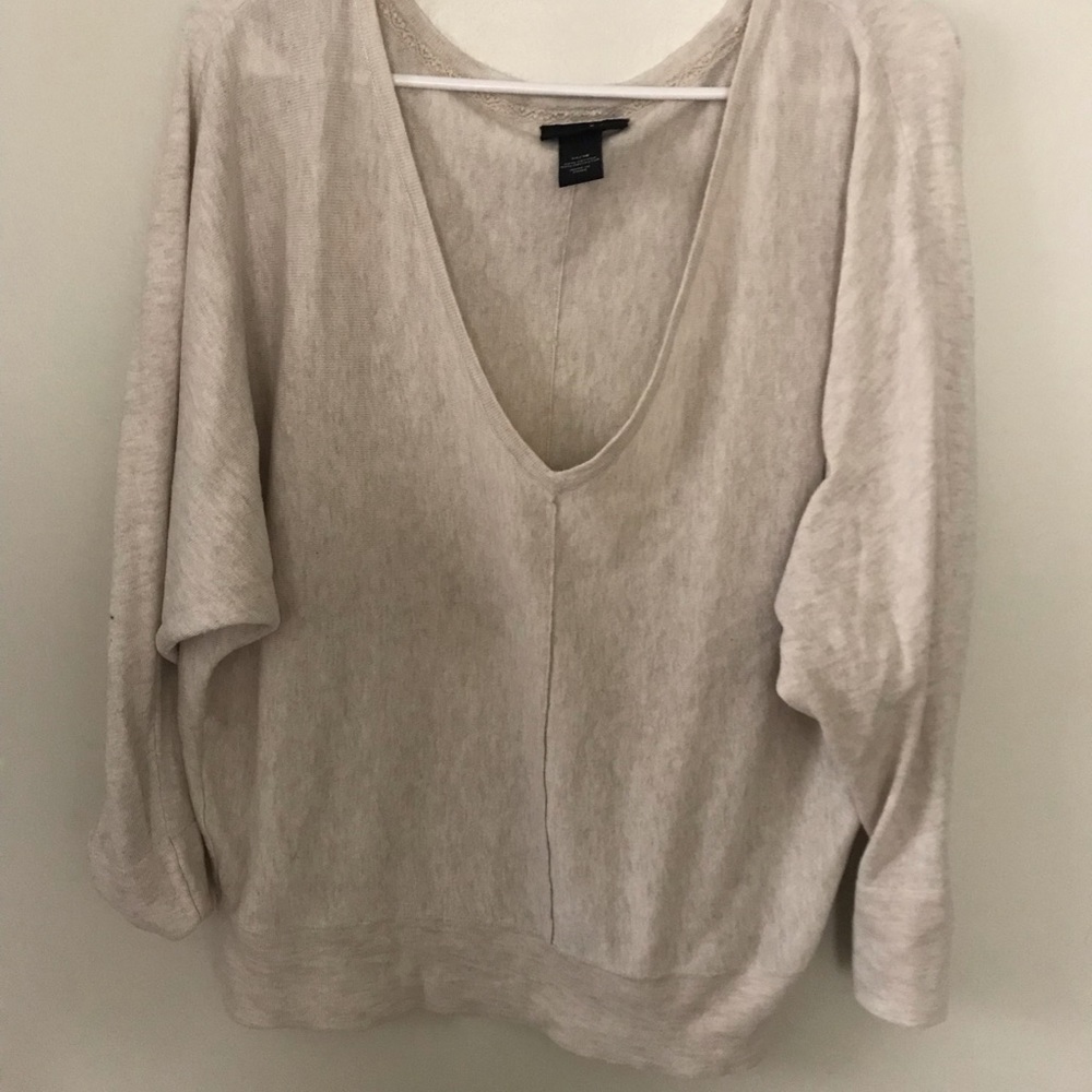 Lane Bryant cream sweater
